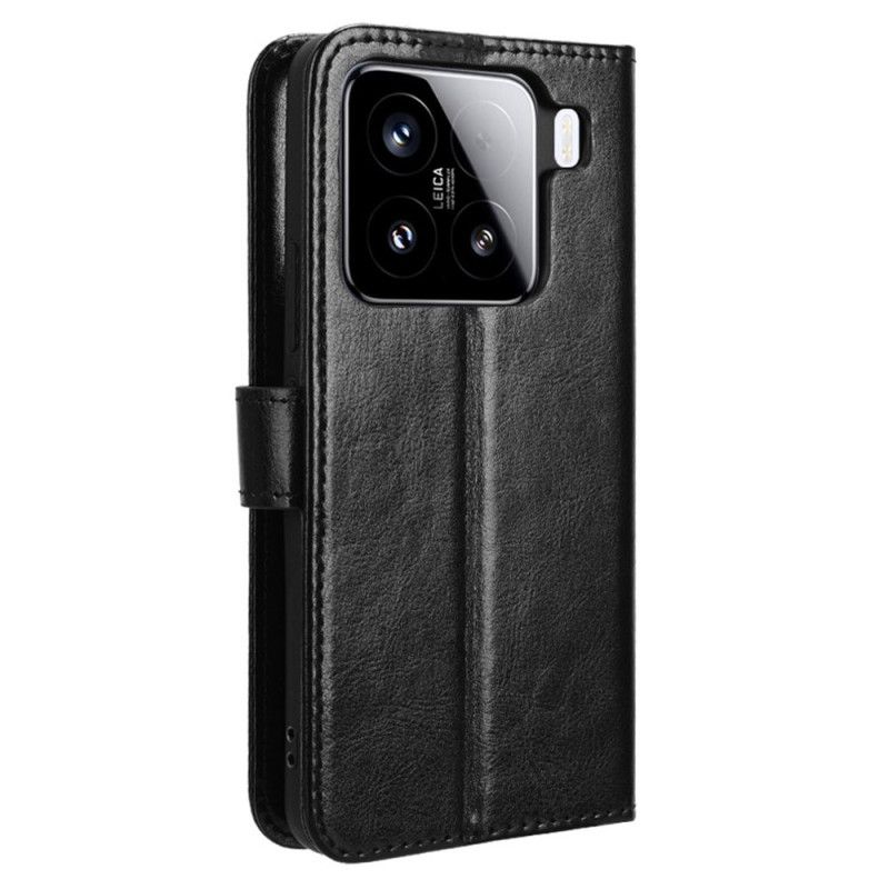 Flip Cover Xiaomi 15 Pro Prangende Kunstlæder Læder