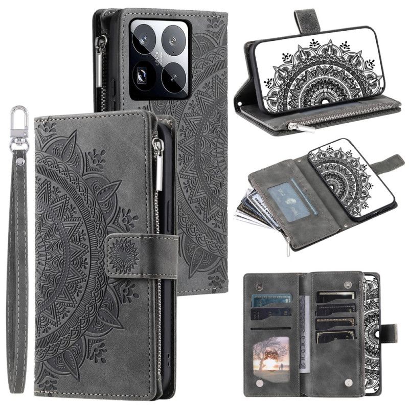 Flip Cover Xiaomi 15 Pro Pung Med Mandala-ruskindseffekt