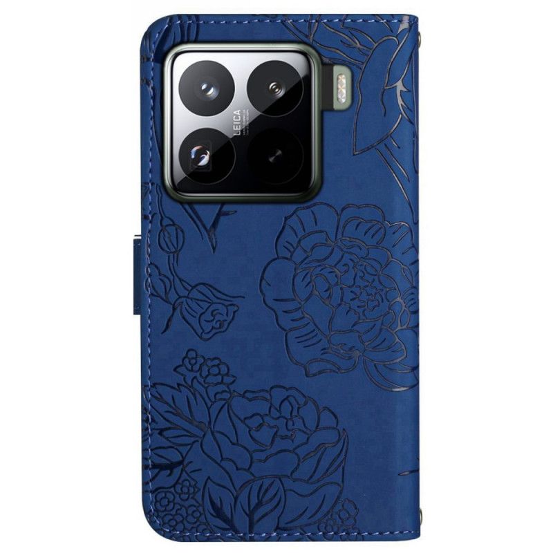 Flip Cover Xiaomi 15 Pro Rem Med Sommerfugleprint