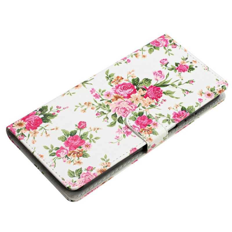Flip Cover Xiaomi 15 Pro Røde Blomster