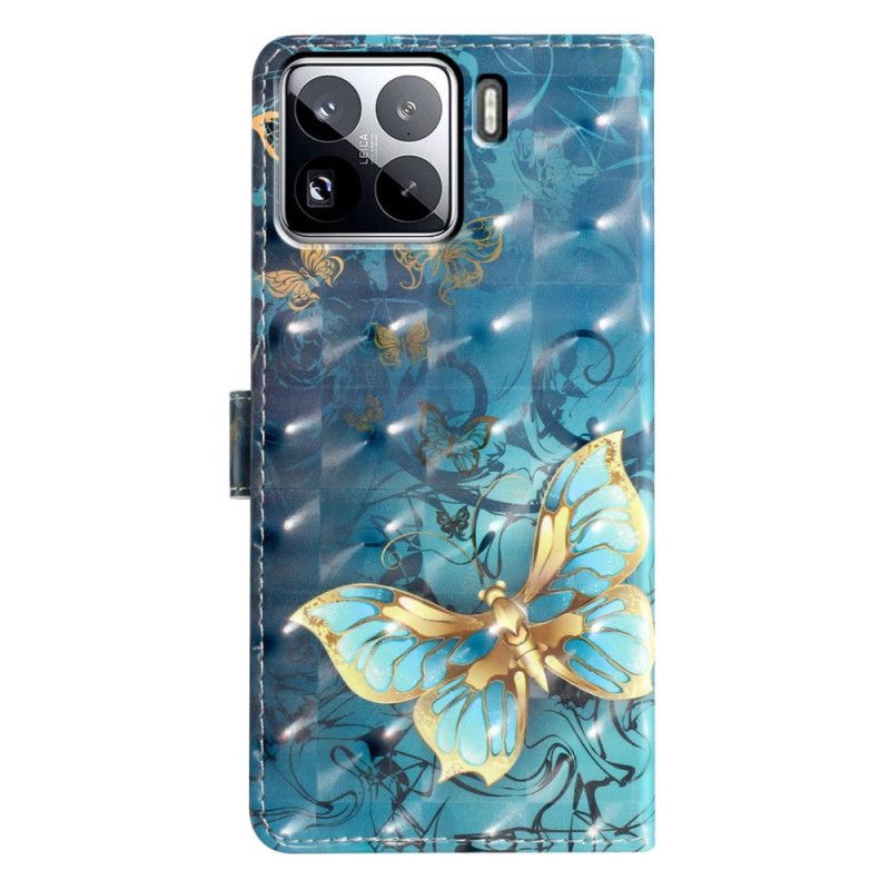 Flip Cover Xiaomi 15 Pro Sommerfugle 3d