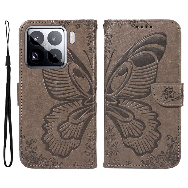 Flip Cover Xiaomi 15 Pro Sommerfugledesign