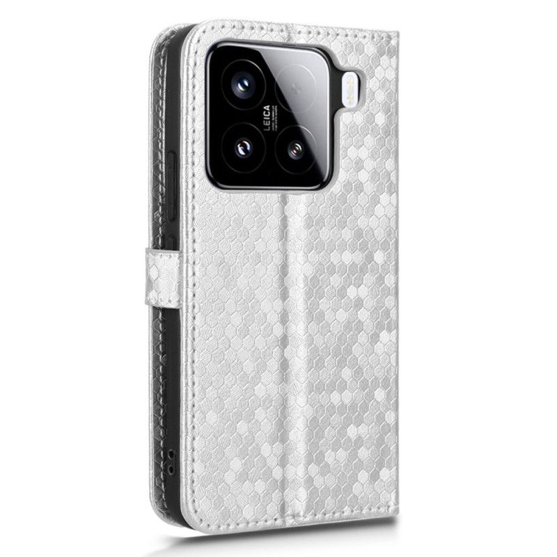 Læder Cover Xiaomi 15 Pro Glitterprikker