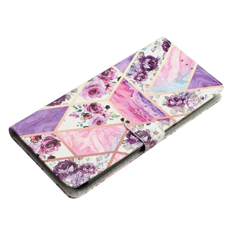 Læder Cover Xiaomi 15 Pro Lilla Marmor