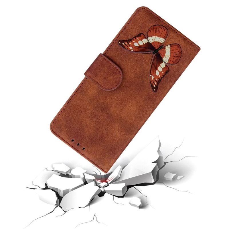 Læder Cover Xiaomi 15 Pro Sommerfugleruskindseffekt