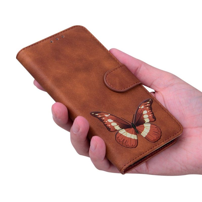 Læder Cover Xiaomi 15 Pro Sommerfugleruskindseffekt