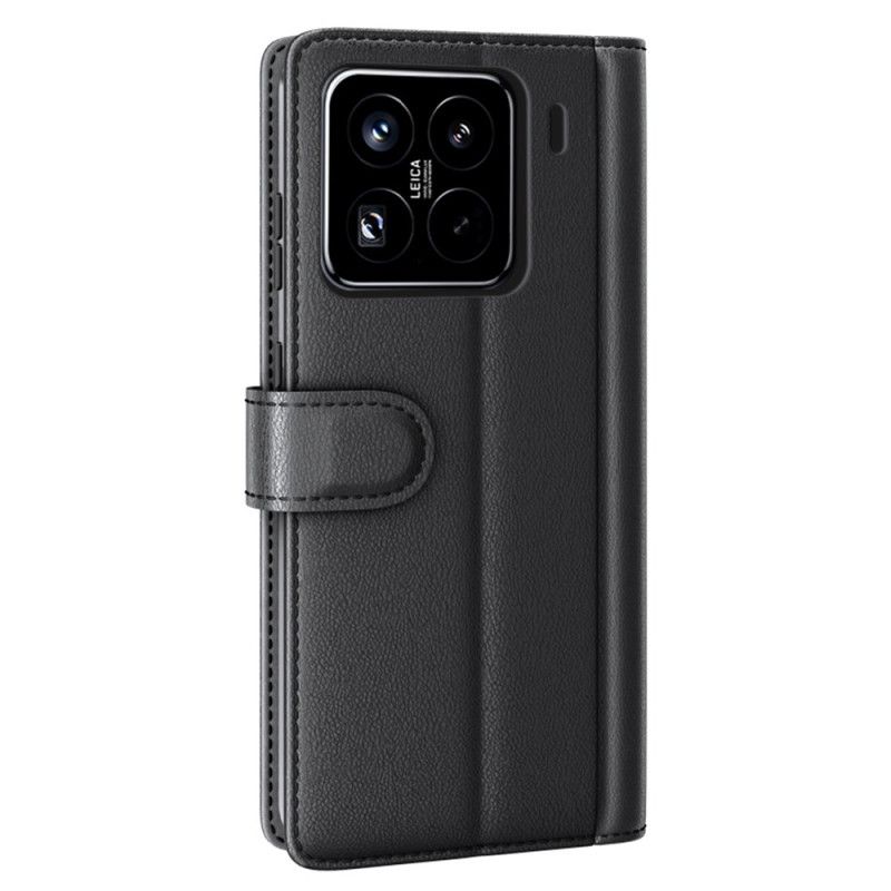 Læder Cover Xiaomi 15 Pro Telefon Etui Ægte Læder