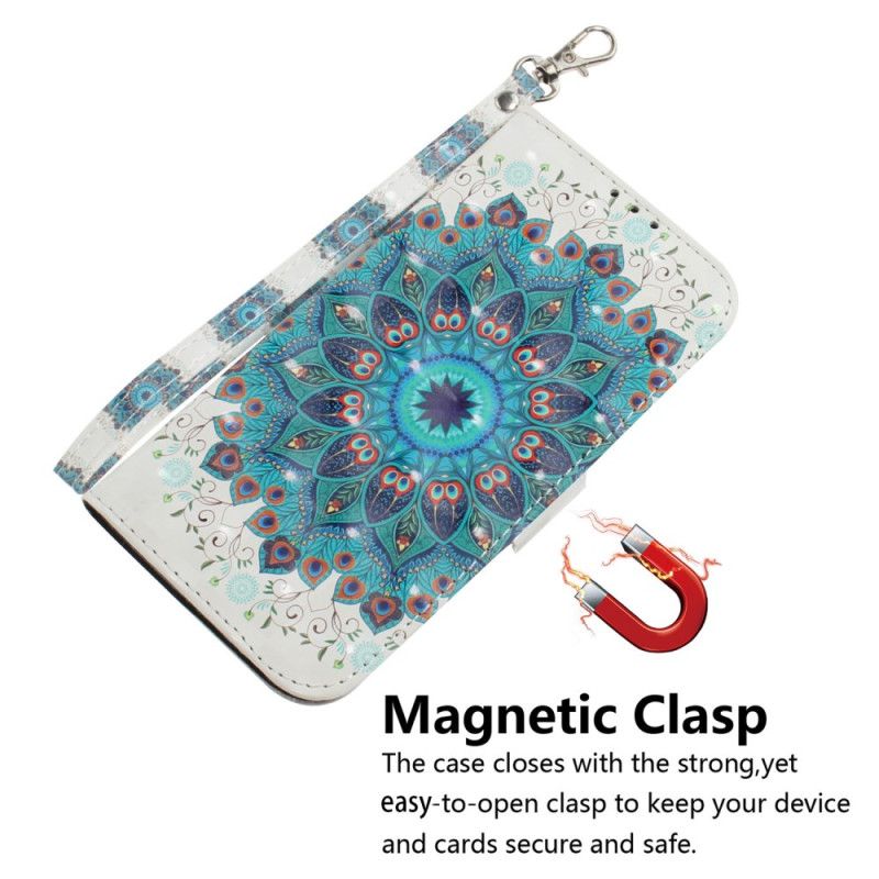 Læder Cover Xiaomi 15 Pro Telefon Etui Grøn Mandala-rem