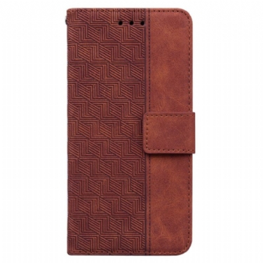 Læder Cover Xiaomi 15 Pro Vævet Mønster