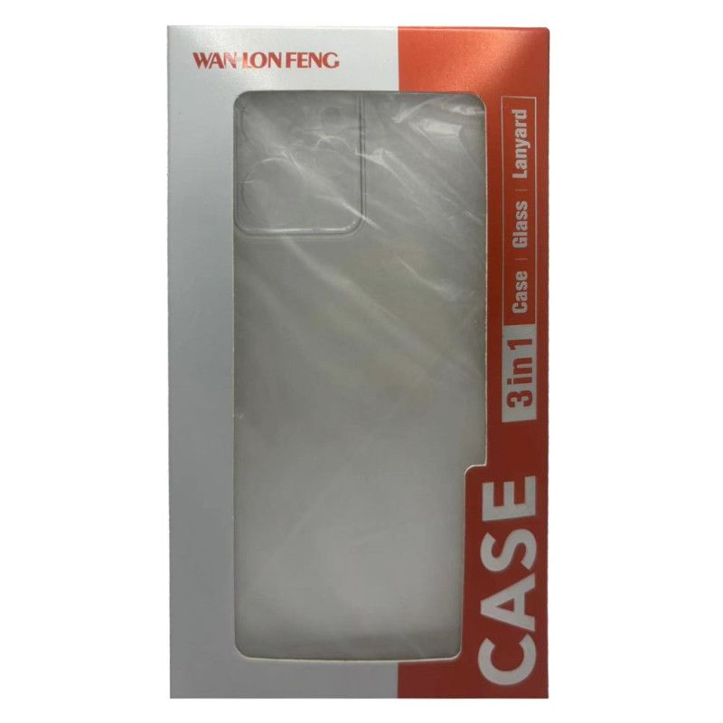 Cover Poco X7 5g Telefon Etui Forstærket Transparent Med Skærmbeskytter