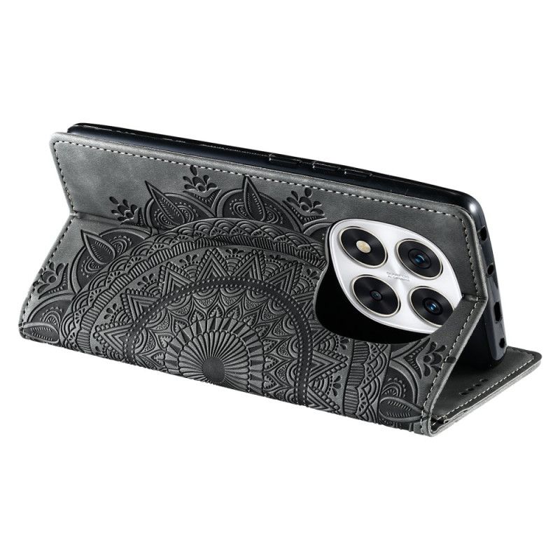 Flip Cover Poco X7 5g Mandala-ruskindseffekt