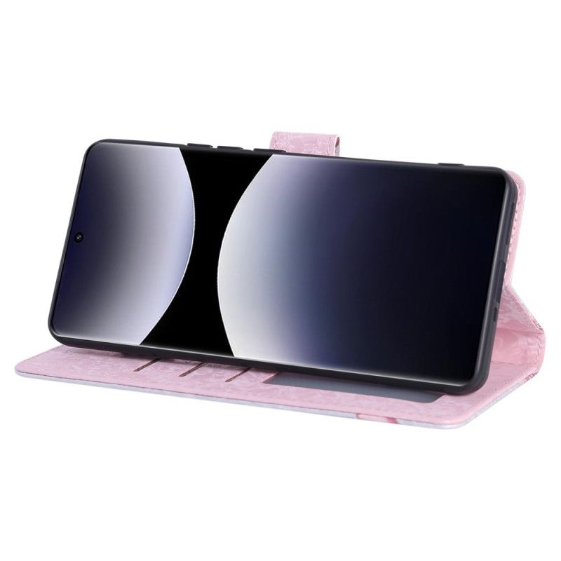 Flip Cover Poco X7 5g Rfid-blokerende Blomsterdesign