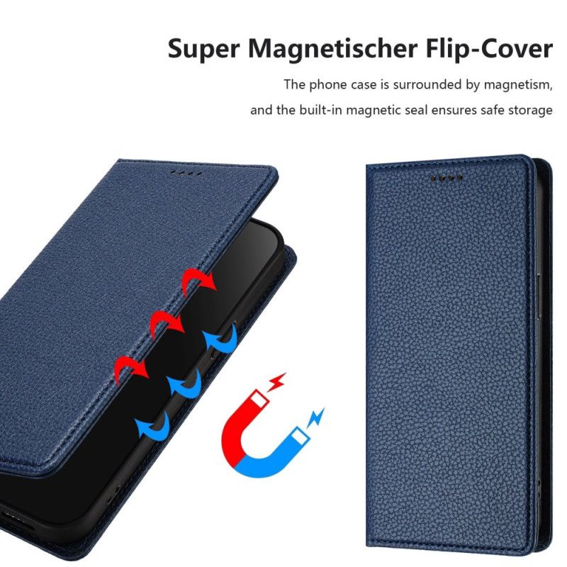 Flip Cover Poco X7 5g Tekstureret Rfid Blokering