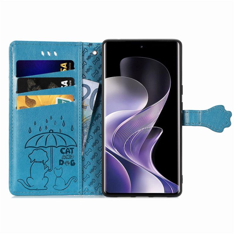 Flip Cover Til Poco X7 5g Animerede Dyr