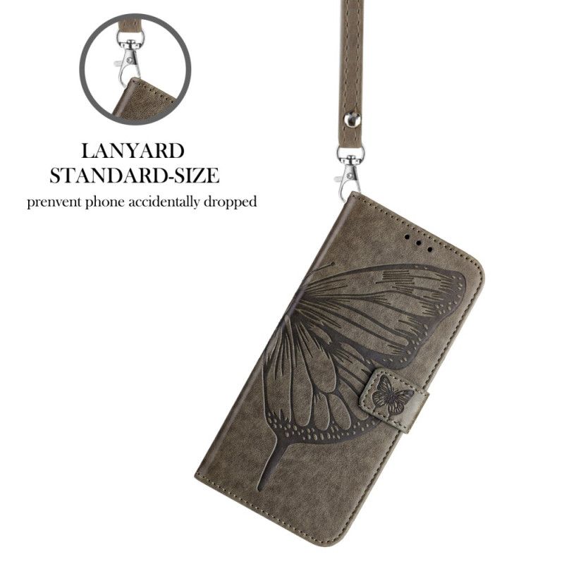 Flip Cover Til Poco X7 5g Grafisk Sommerfugl