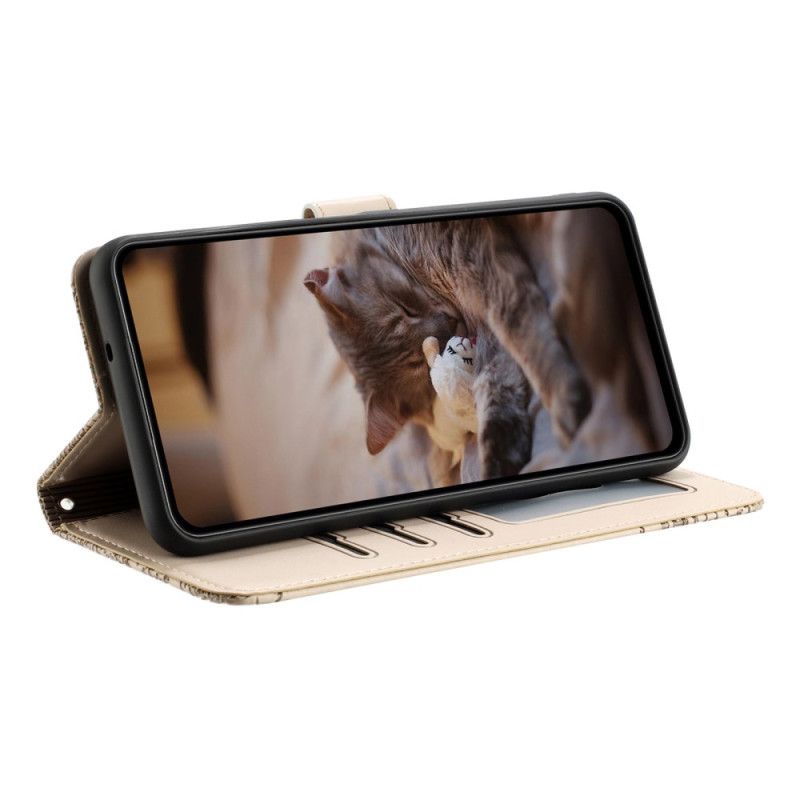 Flip Cover Til Poco X7 5g Kattemønster-snor