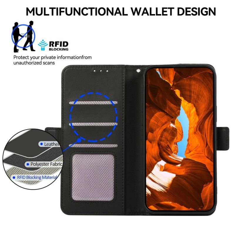Læder Cover Poco X7 5g Telefon Etui Abeek Rfid-pung