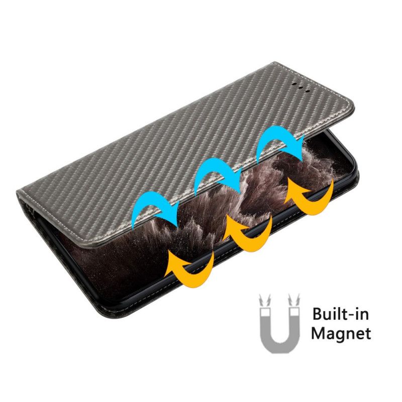 Læder Cover Poco X7 5g Telefon Etui Kulfiberrem