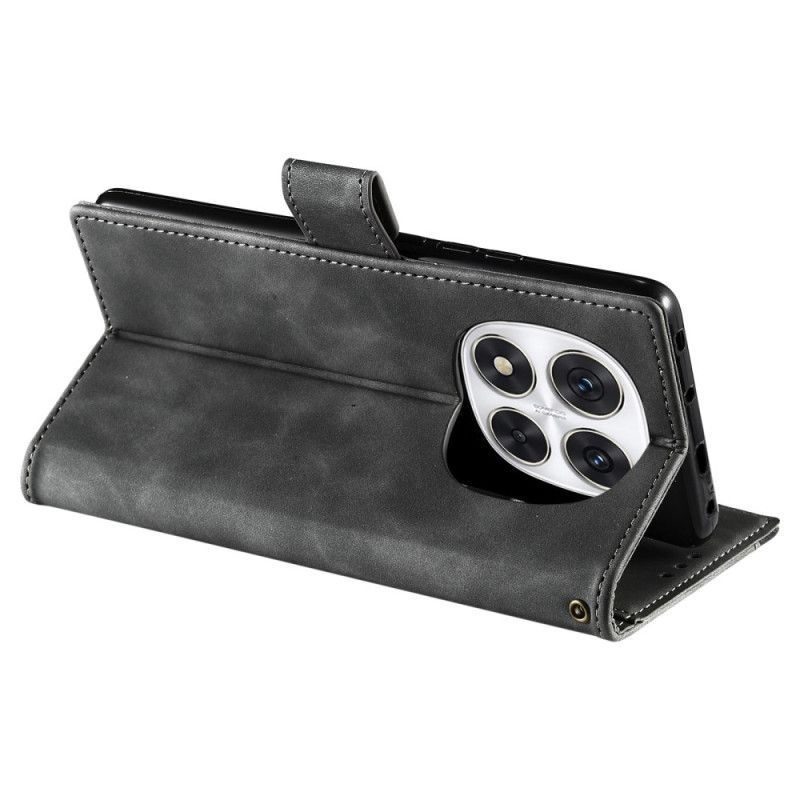 Læder Cover Poco X7 5g Telefon Etui Tofarvet Vintage