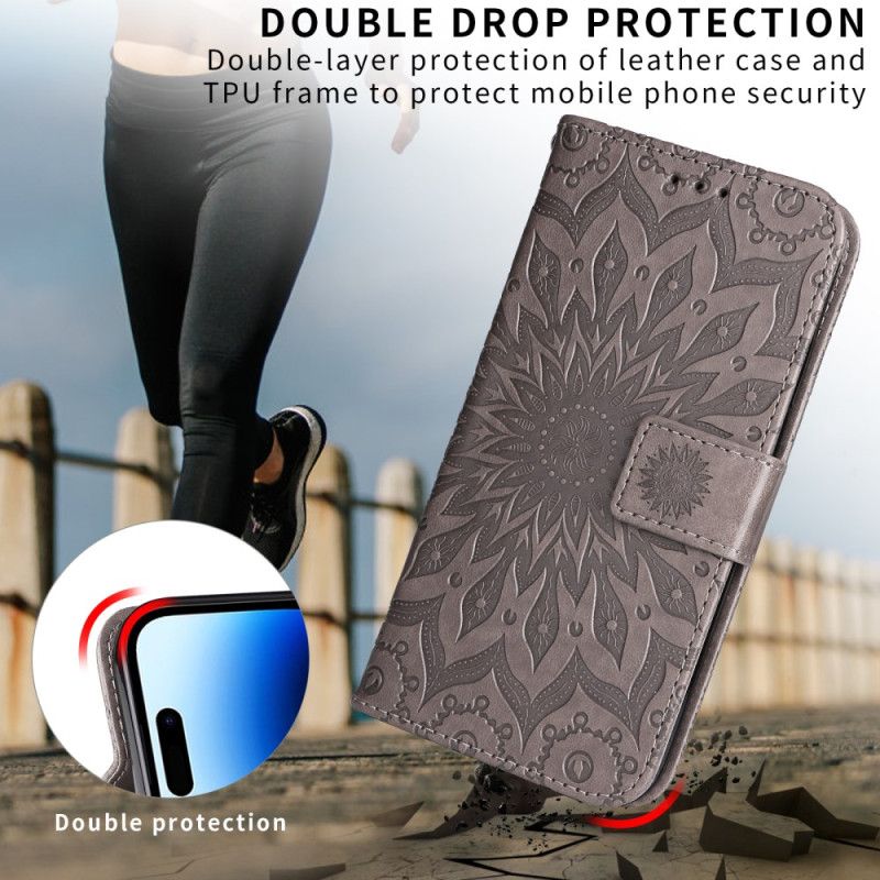 Flip Cover Google Pixel 10a Solsikkemønster