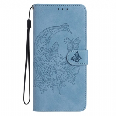 Flip Cover Google Pixel 10a Sommerfugl Og Blomster
