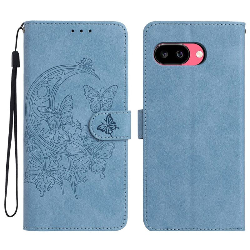 Flip Cover Google Pixel 10a Sommerfugl Og Blomster