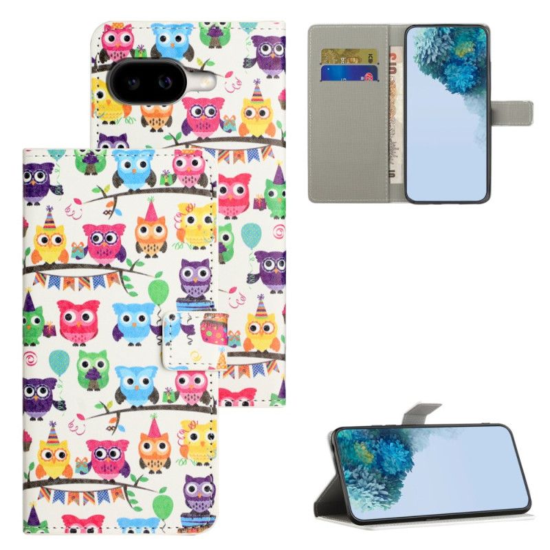 Flip Cover Google Pixel 10a Uglemønster