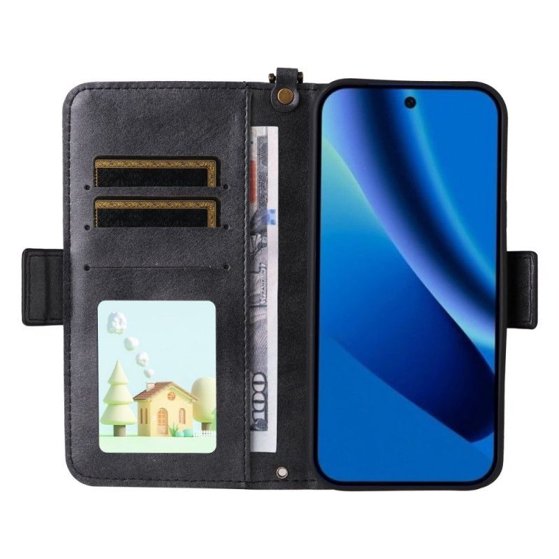 Flip Cover Google Pixel 10a Vintage Pung Og Skulderrem