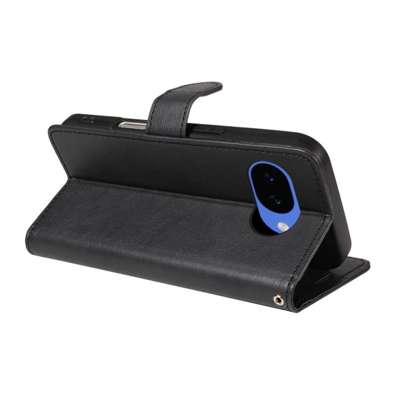 Flip Cover Til Google Pixel 10a Ensfarvet Lædereffekt