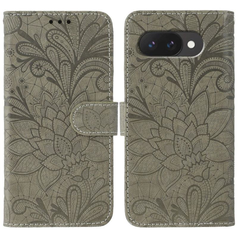 Læder Cover Google Pixel 10a Blonde Blomster