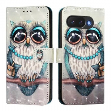 Læder Cover Google Pixel 10a Grå Ugle