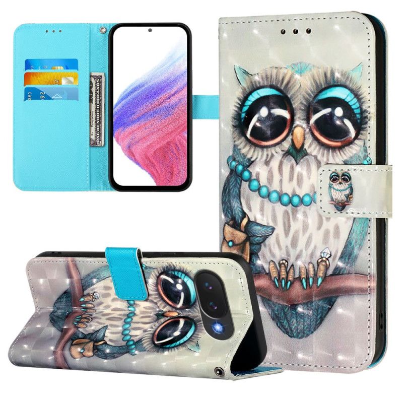 Læder Cover Google Pixel 10a Grå Ugle