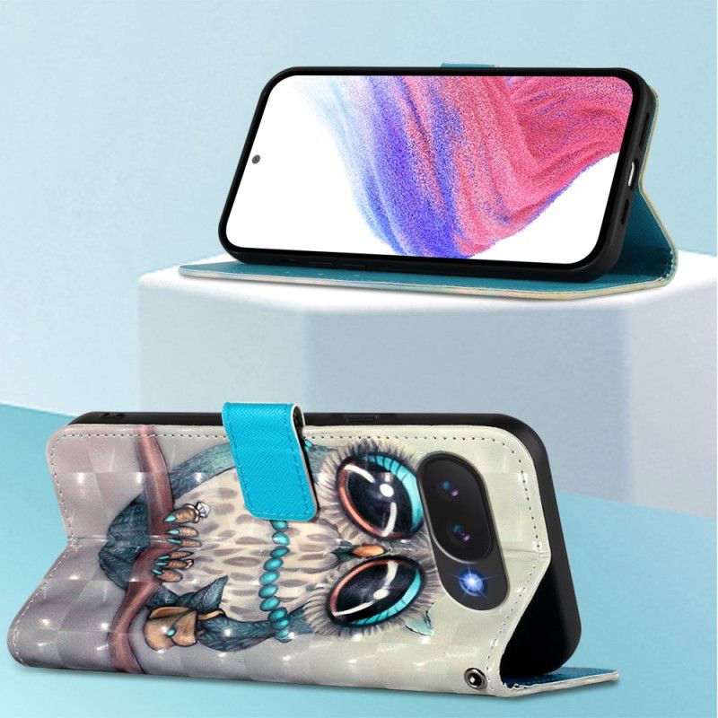 Læder Cover Google Pixel 10a Grå Ugle