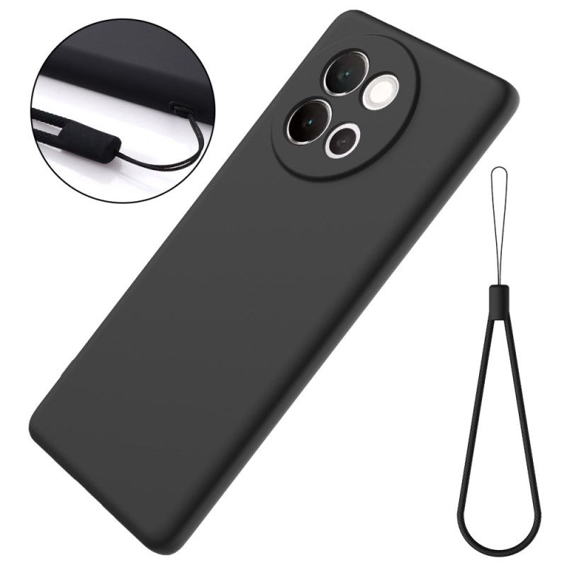 Cover Vivo V40 Lite 5g Flydende Silikone Med Rem