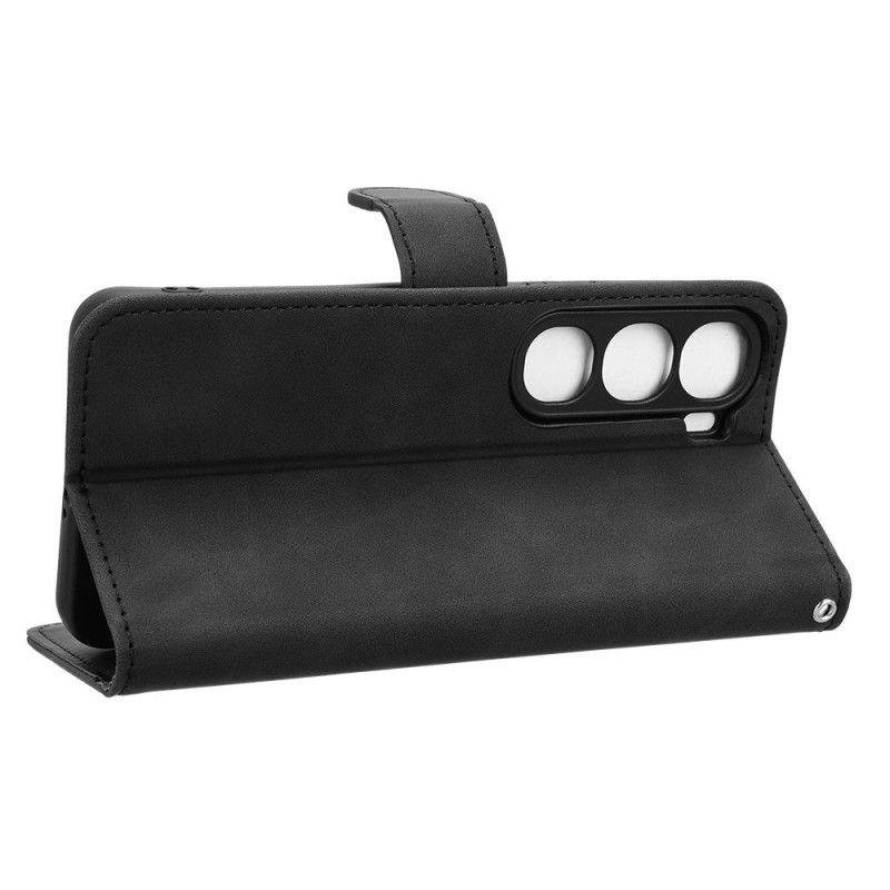 Flip Cover Til Vivo V40 Lite 5g Ruskindseffekt