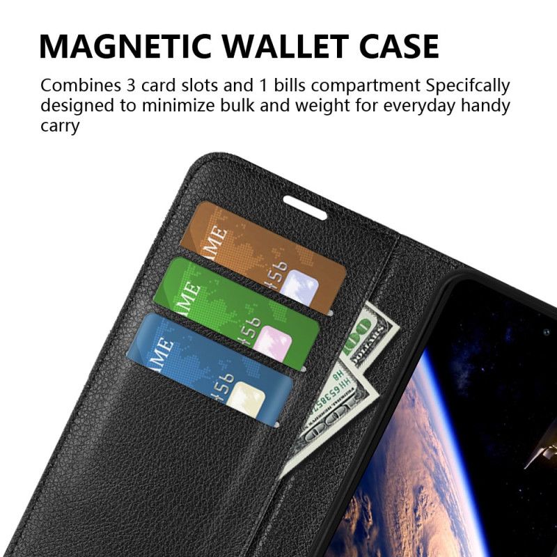 Flip Cover Vivo V40 Lite 5g Litchi Kunstlæder