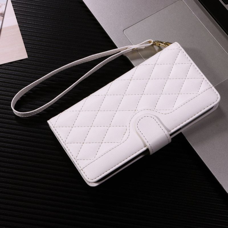 Flip Cover Vivo V40 Lite 5g Quiltet Med Stropper