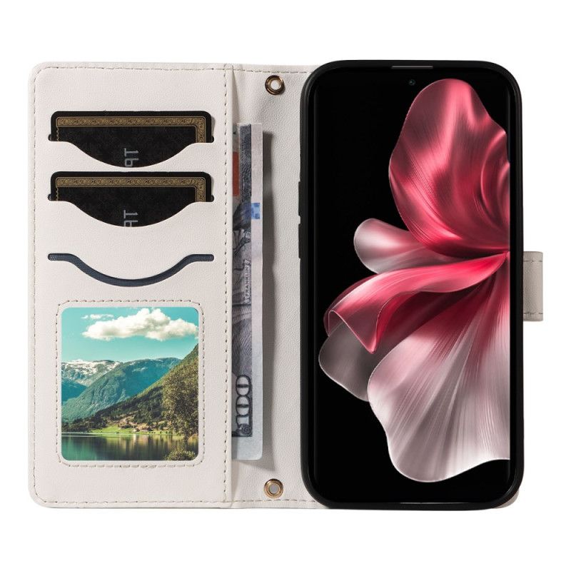 Flip Cover Vivo V40 Lite 5g Quiltet Med Stropper