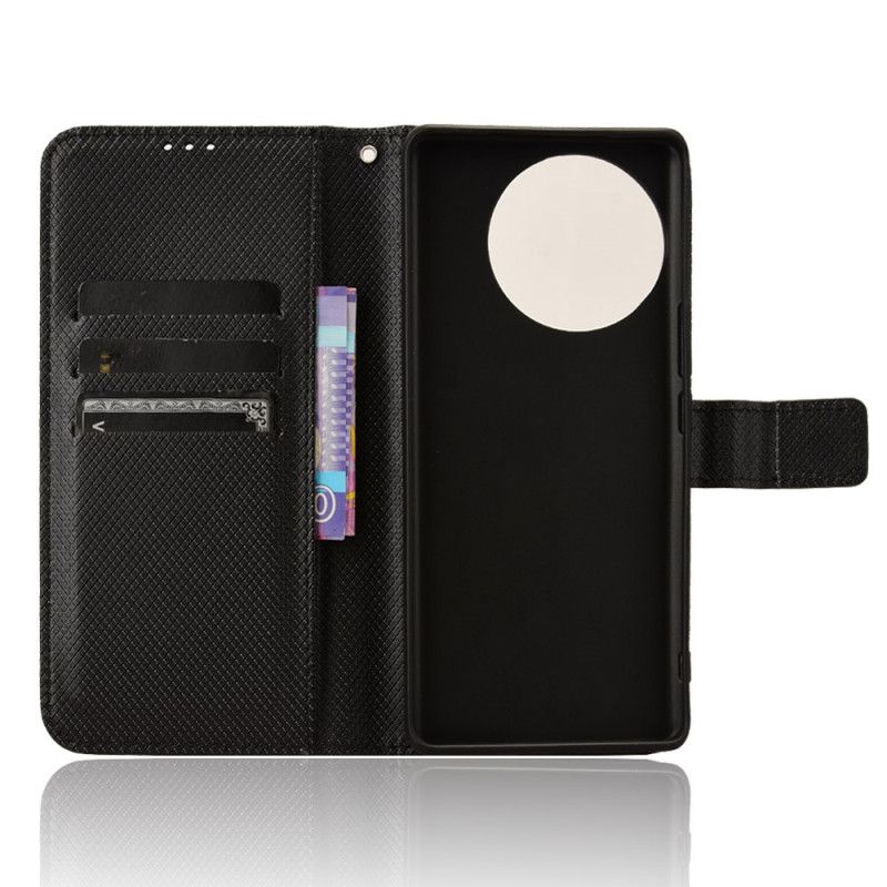 Læder Cover Vivo V40 Lite 5g Telefon Etui Diamanttekstur