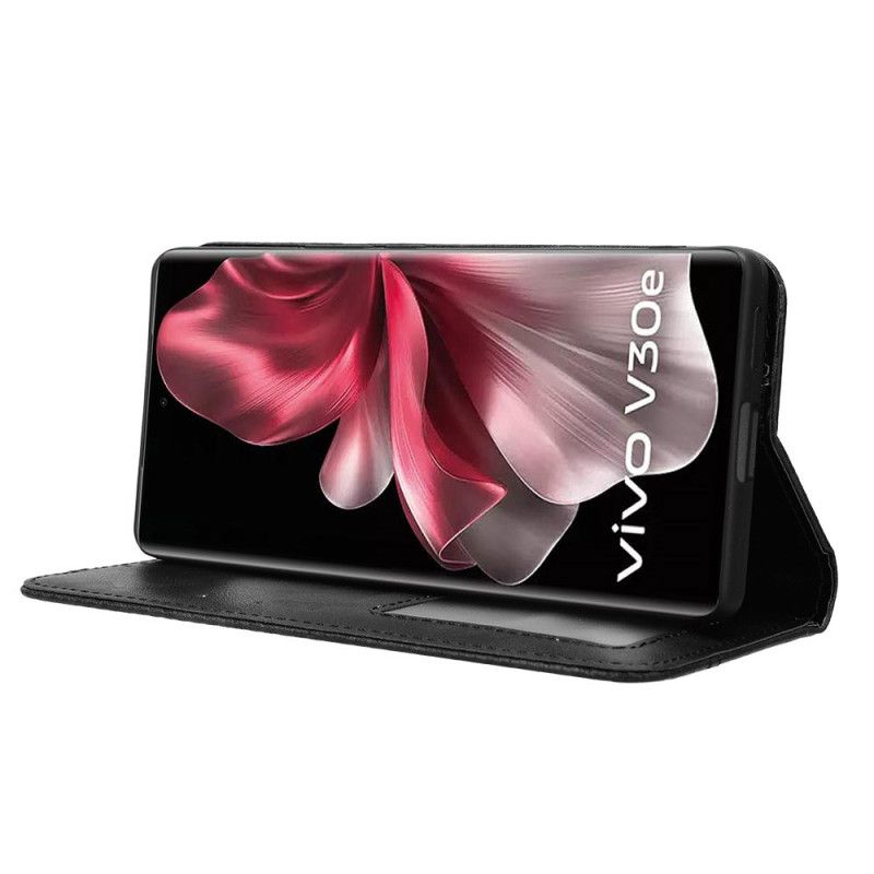 Læder Cover Vivo V40 Lite 5g Vintage Kant