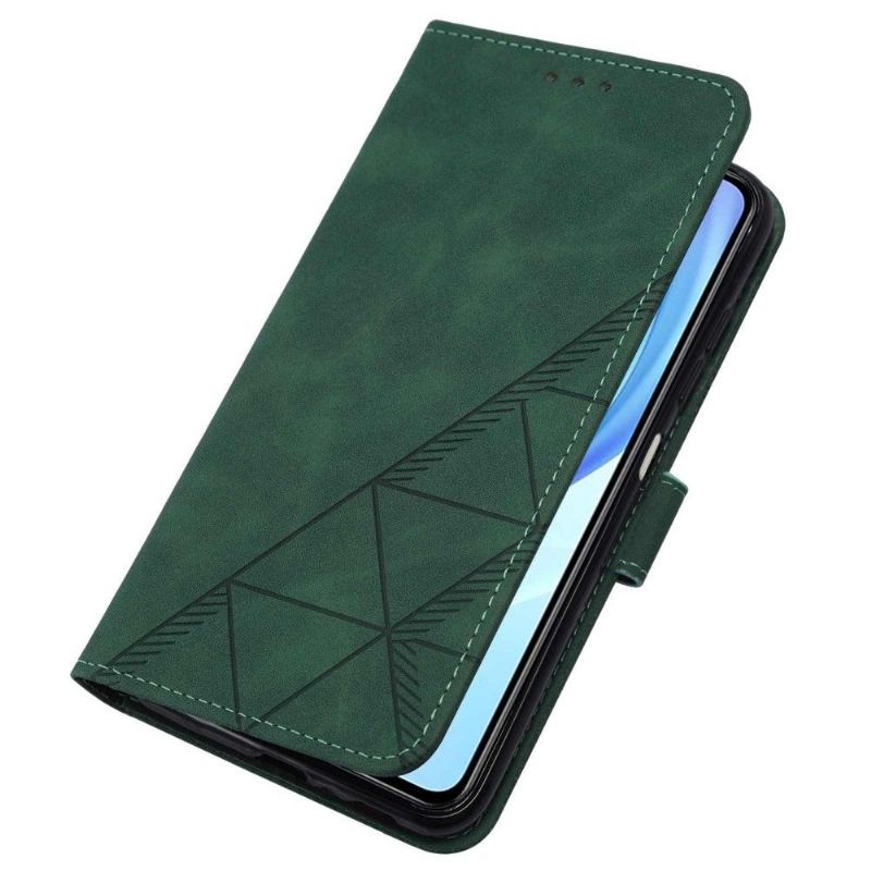 Flip Cover Xiaomi Mi 11 Lite 5G NE / Mi 11 Lite / Mi 11 Lite 5G Geometrisk Design Lædereffekt