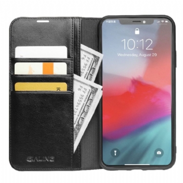 Flip Cover iPhone 11 Pro Max Anti-fald Ægte Læder