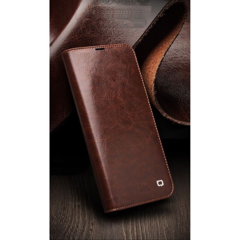 Flip Cover iPhone 11 Pro Max Anti-fald Ægte Læder