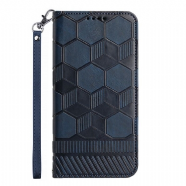 Flip Cover Samsung Galaxy A54 5G Fodboldbold Mønster