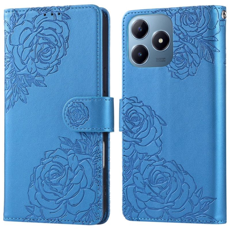 Flip Cover Realme C63 Blomsterblonde