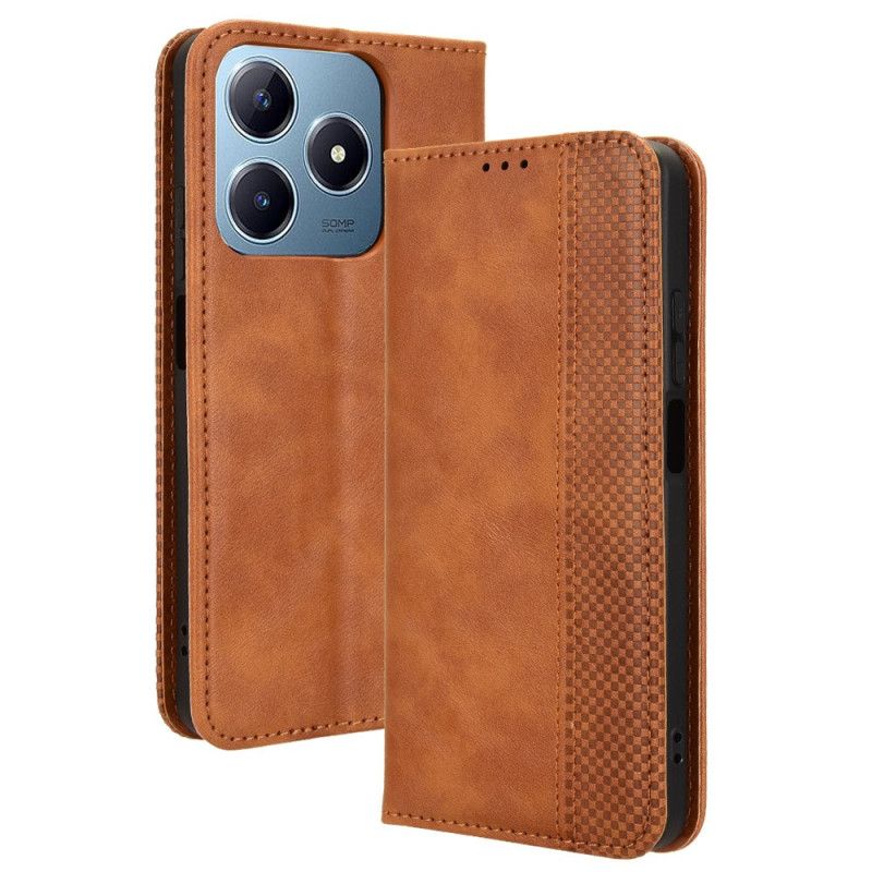 Flip Cover Til Realme C63 Vintage Frise
