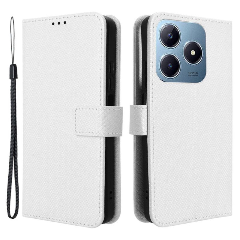 Læder Cover Realme C63 Stroppunkter