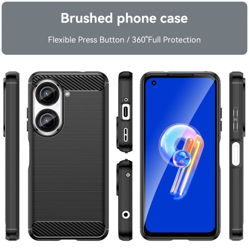 Cover Asus Zenfone 10 Telefon Etui Børstet Kulfiber