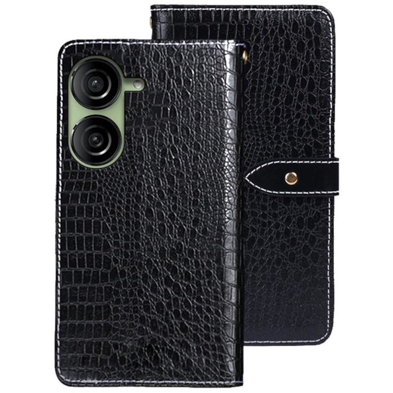 Flip Cover Asus Zenfone 10 Idewei Krokodillestil