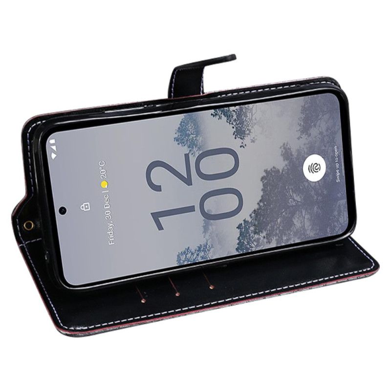 Flip Cover Asus Zenfone 10 Idewei Krokodillestil